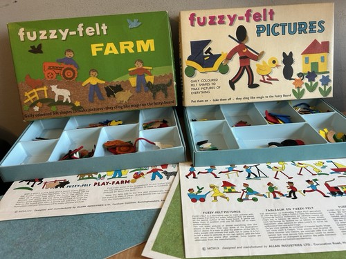 Vintage fuzzy felt sets - felt,
