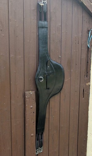 Leather stud girth with - 54",