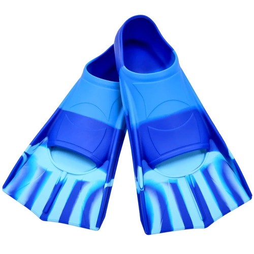 Silicone swimming fins - swimming, short