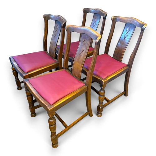 Set antique oak dining - of,