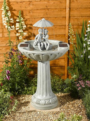 Solar water feature umbrella - solar,
