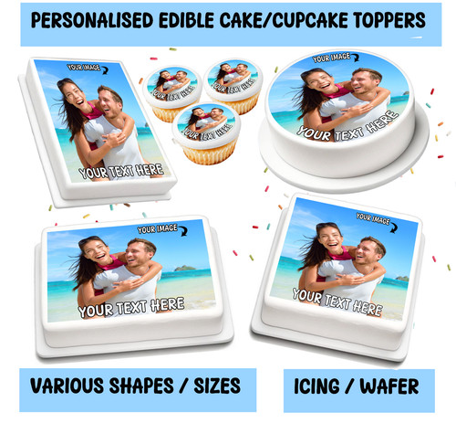 Edible cake topper - cake,