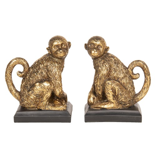 Pair antique gold monkey - pair, of