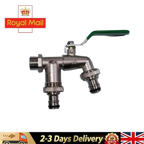 Double garden tap - double, with