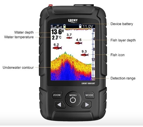 Colour lcd fish finder - lcd, 300m