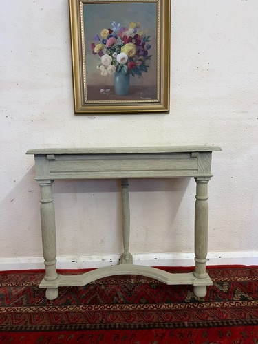 French painted oak console - french,