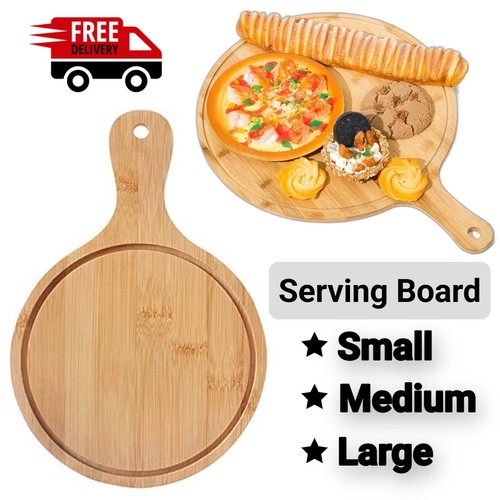 Wooden pizza plate serving - wooden,