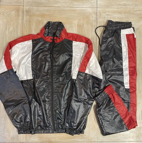 Mens tracksuit black medium - tracksuit,