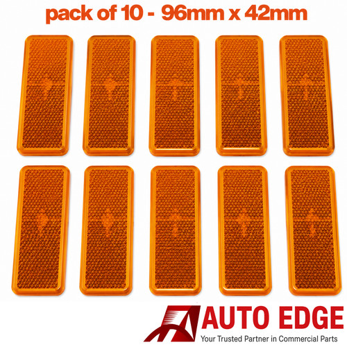 10x self adhesive amber orange - 10x,