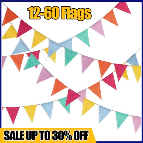 Triangle flags bunting - 60,