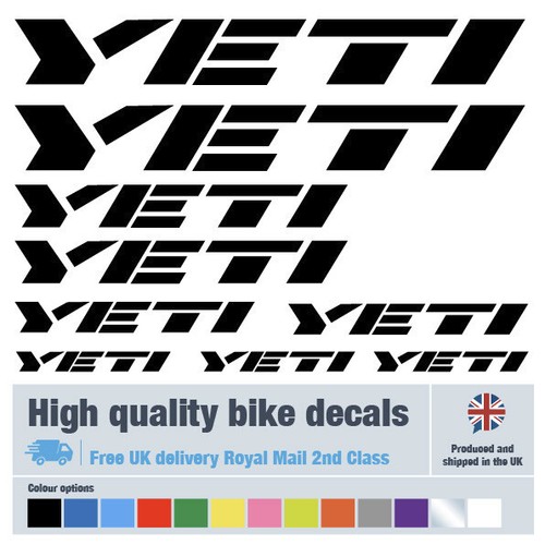 Yeti bike decals labels - , with