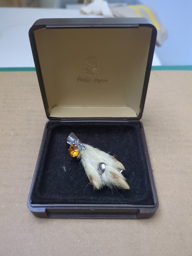 Mizpah grouses foot - mizpah, brooch