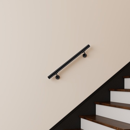 Stainless steel stair handrail - steel,