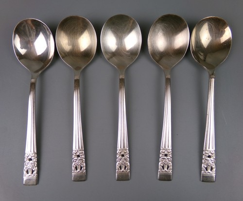 Silver plated soup spoons - soup, x
