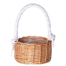 Wicker storage basket - wicker, large