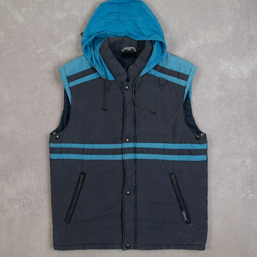 Vintage 90s volvo hooded gilet - volvo,