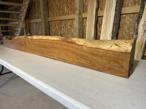 Solid cherry mantle fireplace - solid,