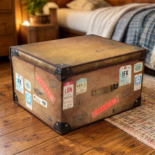 Vintage storage chest large - vintage,