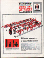 McCcormick International Spring-Tine Cultivators Brochure Leaflet