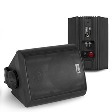 Power Dynamics BC40V Black Outdoor Speakers 100W Passive 4" IP56 Rated