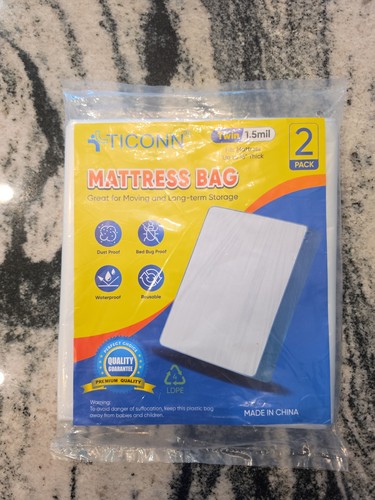 New ticonn twin mattress bag - new,