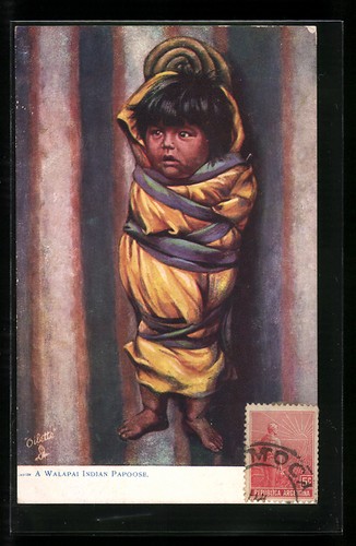 Postcard walapi papoose - a,