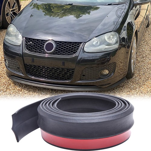 Black front bumper lip - black,