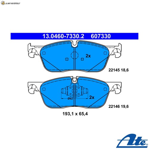 Brake pad set disc - brake,