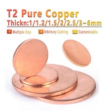 Solid Pure Copper Discs Blanks