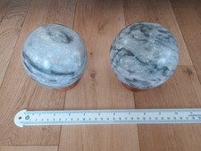 Pair of 10 cm Polished Solid