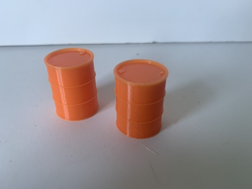 Scale orange oil drums - scale,