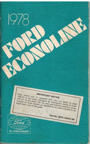 1978 ford econoline owners - 1978,