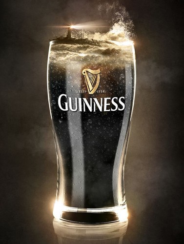 Guinness glass retro metal - glass,,