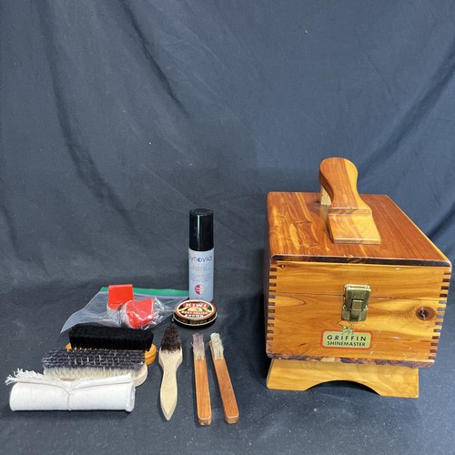 Vtg griffin shinemaster - griffin, wooden