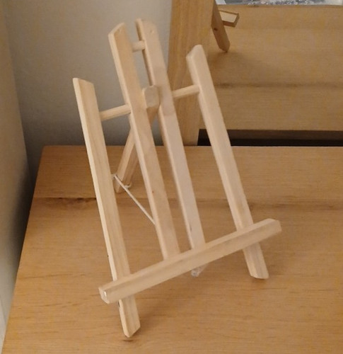 Wooden table top - wooden, easel