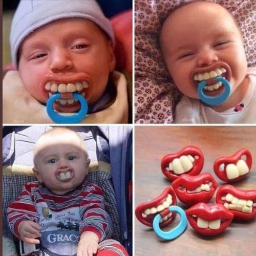 Funny dummy baby - dummy, safety