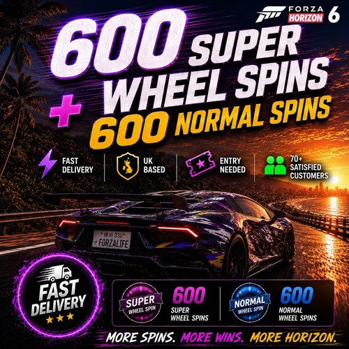 600 wheel spins - 600,