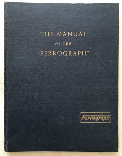 The manual ferrograph - the,