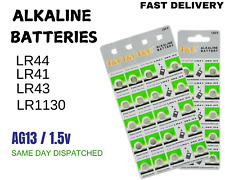 LR44, LR41, LR1130, LR43 1.5V Alkaline Button Batteries Coin Cells Battery NEW