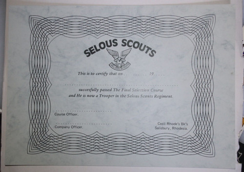 Rhodesian selous scouts bush - scouts,