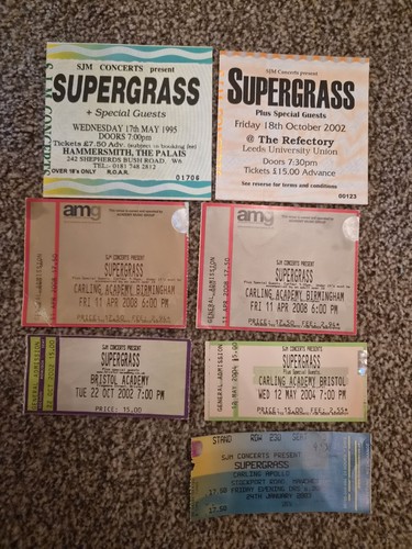 Supergrass concert tickets - tickets, 7