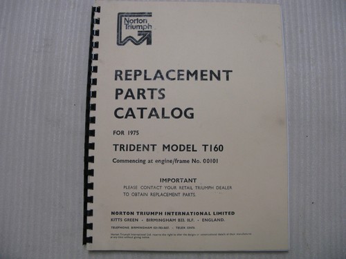 Triumph trident t160 - trident,