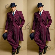 Men's Suit British Burgundy