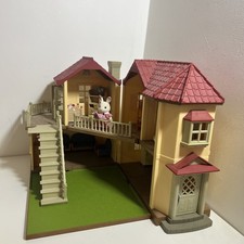  Vintage Sylvanian Families Beechwood Hall House working lights & Accessories 