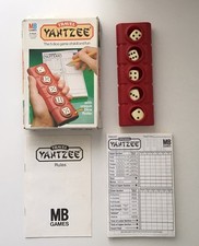 Yahtzee Classic Dice Game Pocket Travel Version Vintage Instructions Boxed