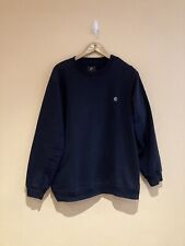 One True Saxon Mens Blue Button Shoulder Sweatshirt Jumper Size XL