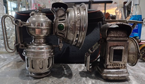 Old bicycle lamps miller - miller, oil