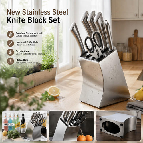 New stainless steel knife - steel,