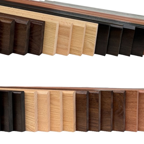 Solid oak sapele skirting - solid, or