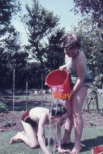 35mm slide girl tipping - 35mm,